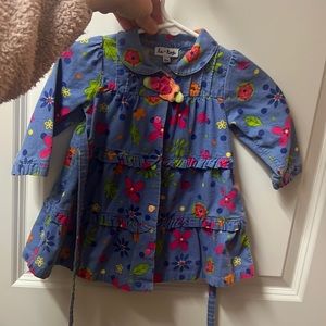 Velvet floral dress perfect for winter with stockings and little boots!